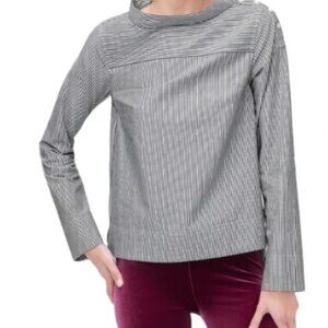 NWT J. Crew Striped Cotton Blouse Size 6